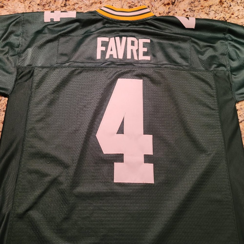 Reebok NFL Authentic Embroidered Brett Favre Packers Jersey Embroidered Xl + 2